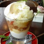 Cafe 中野屋『グレープフルーツのムースとグラニテのモヒート風パフェ』