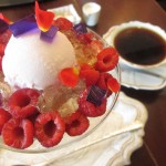 Cafe 中野屋『フレッシュなフランボワーズと薔薇とライチ、ジャスミン茶の香りを移したガナッシュのパフェ“La vie en Rose”』