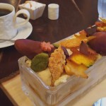 Cafe 中野屋『さつま芋と林檎で『秋』の情景を表現したパフェ』